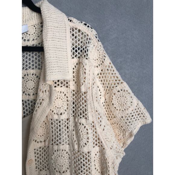 Fever Women's 3X Camisole and Crochet Cardigan Cream NEW - Picture 2 of 7